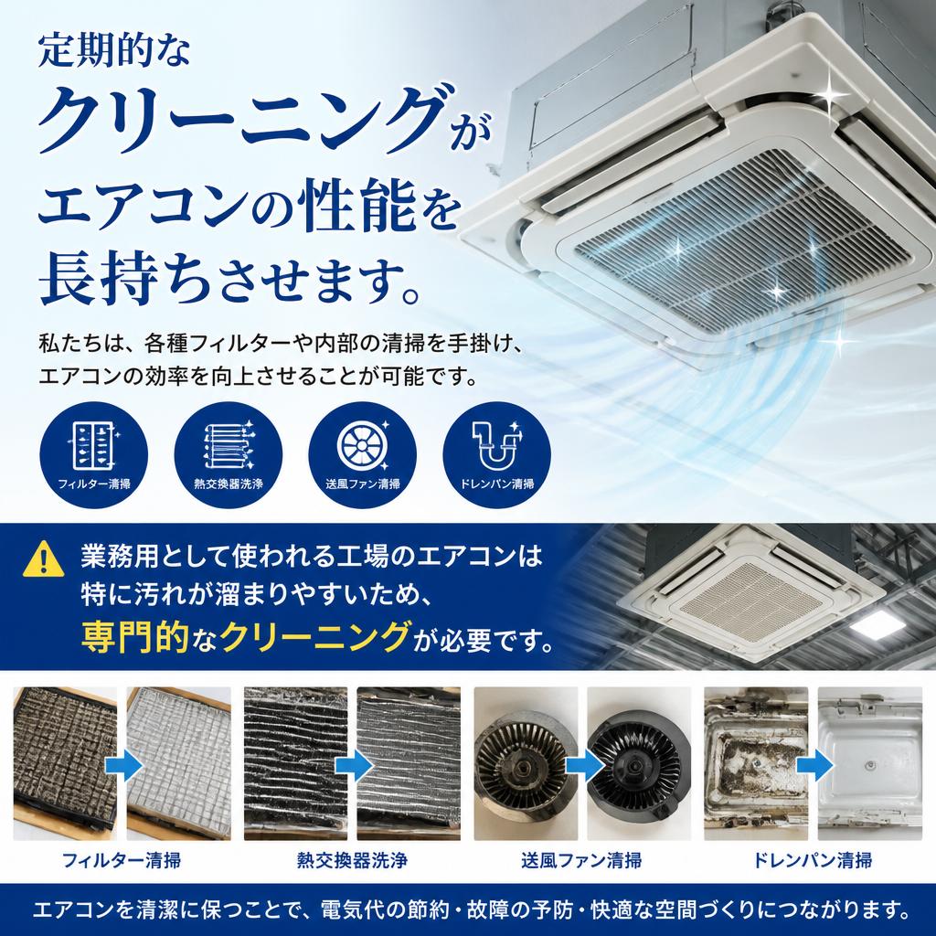クリーニングで性能を維持
