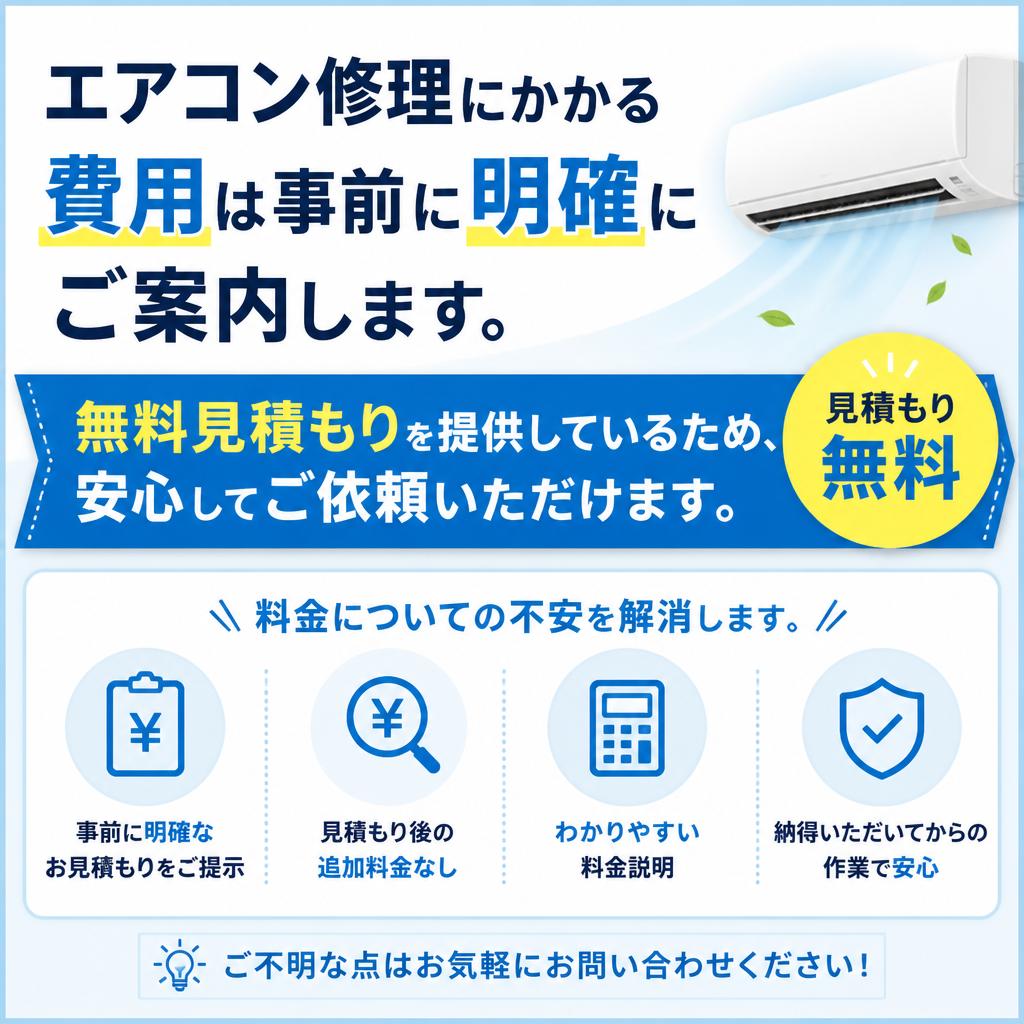 見積もりは無料！明朗な料金設定