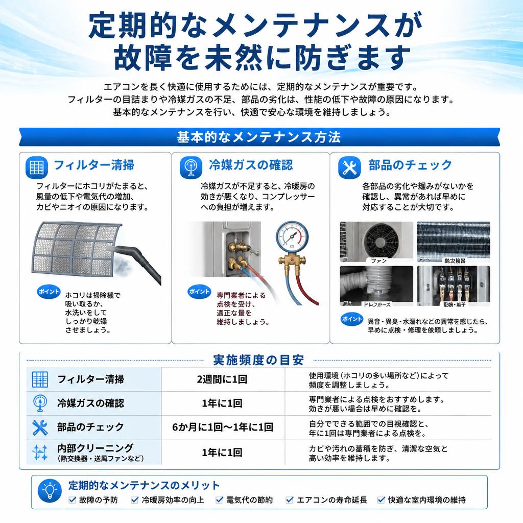 業務用エアコンのメンテナンス方法