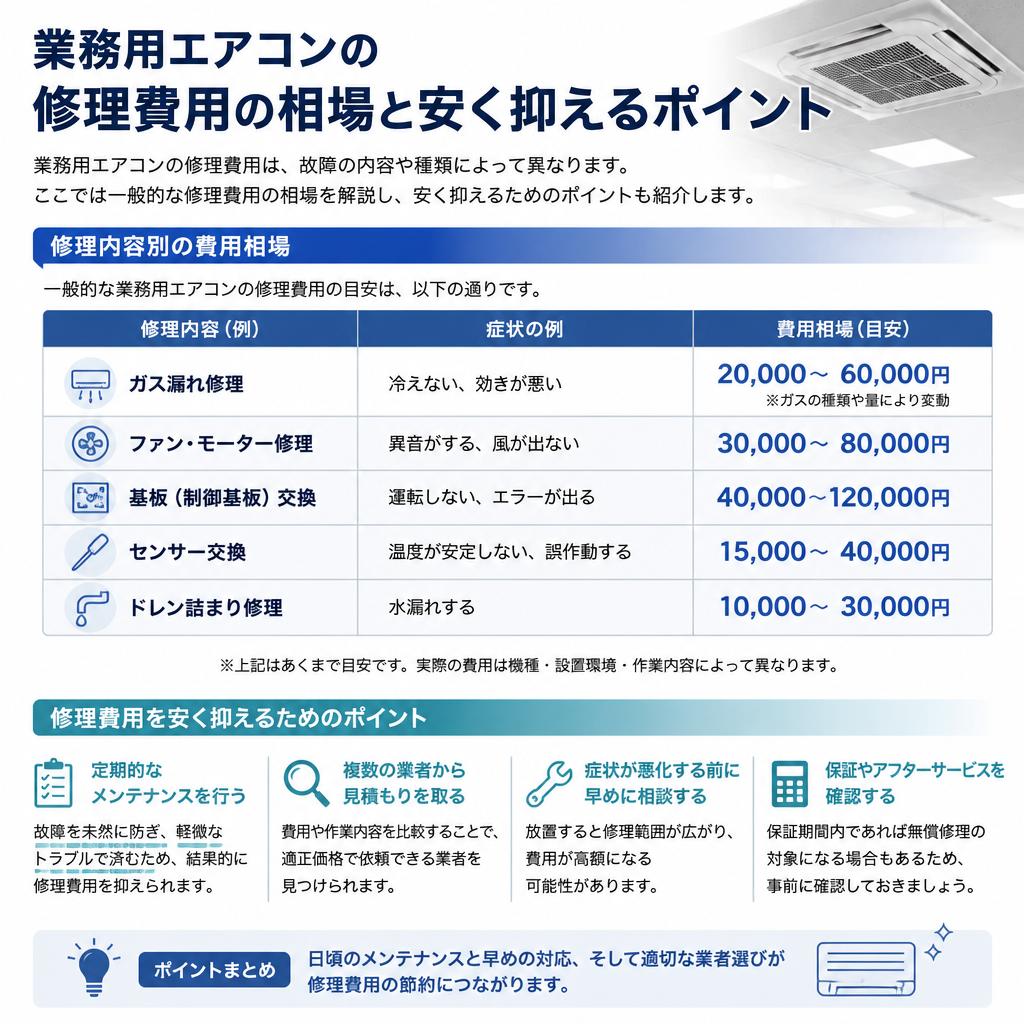 修理費用の相場について