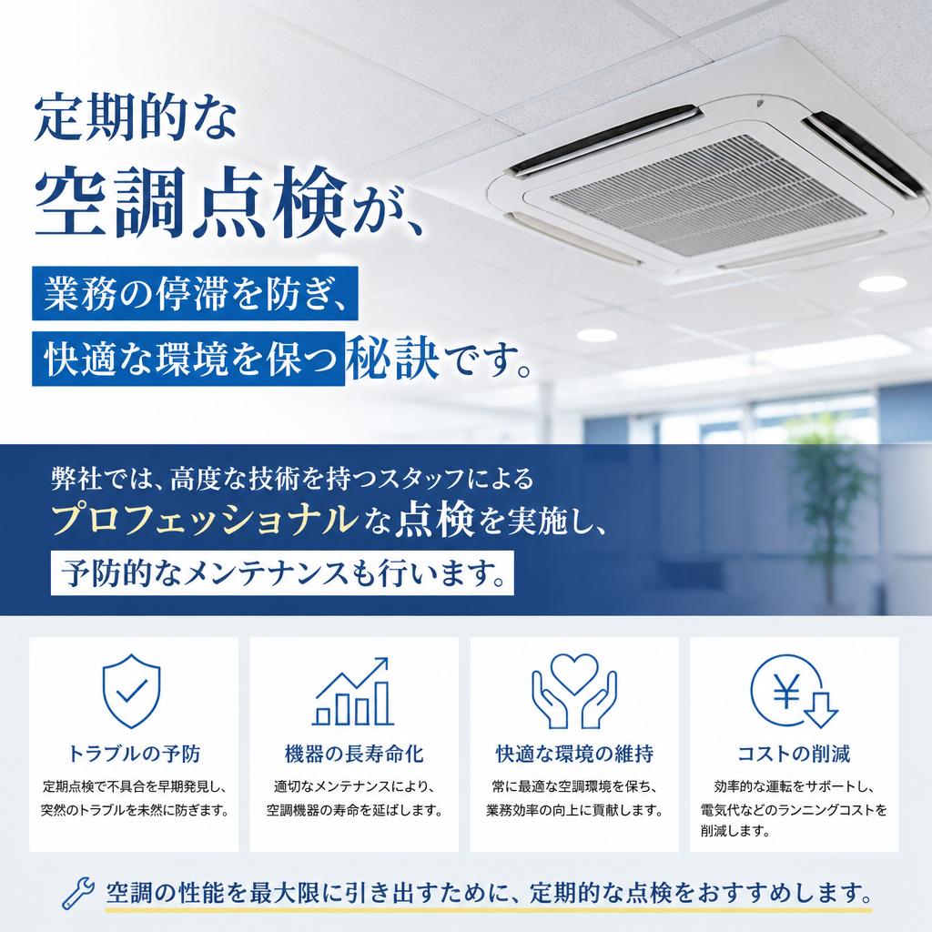 空調点検で安心のサポート
